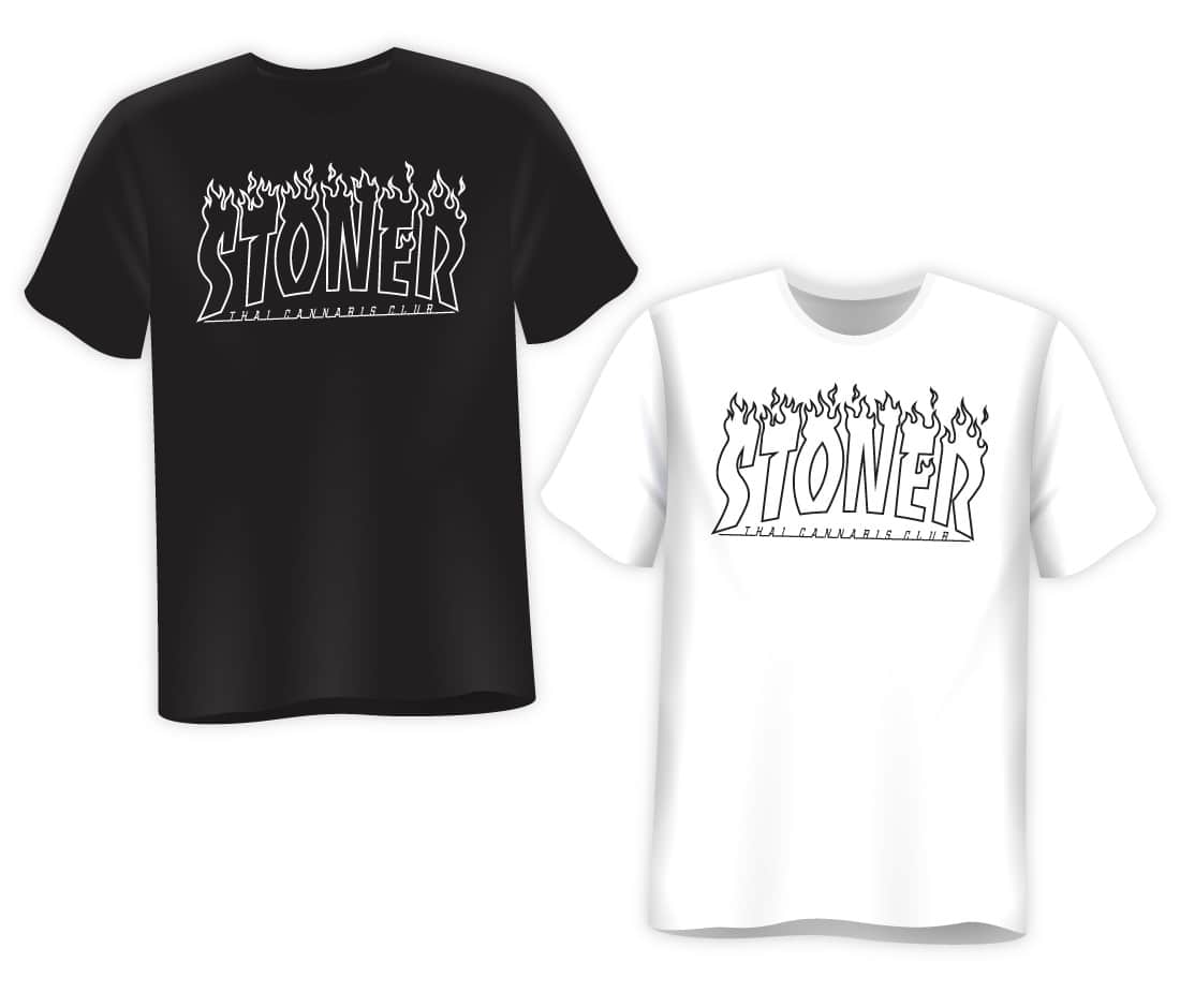 เสื้อยืดเปลวไฟ Stoner
