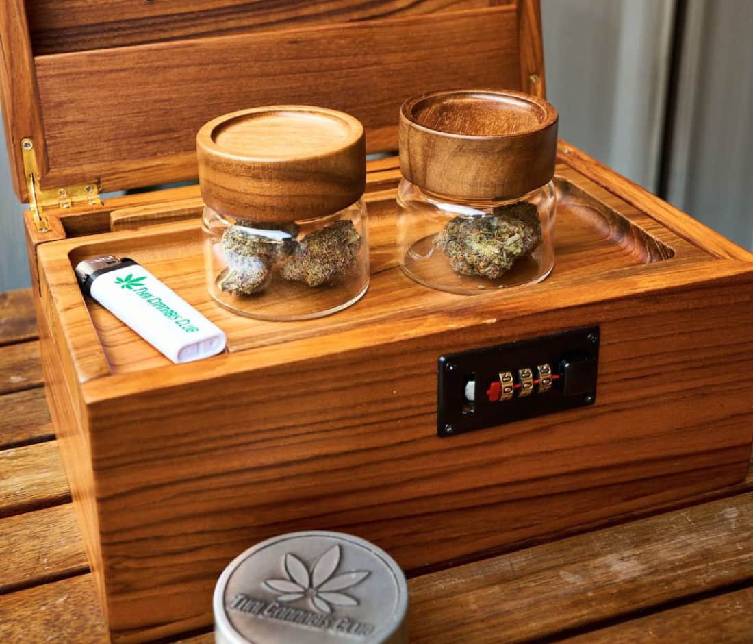 ชุดเซ็ทกัญชา ไม้สักแท้